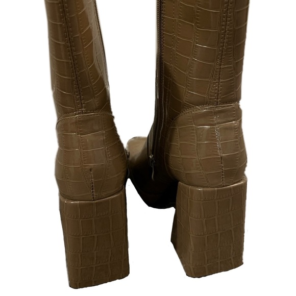 Nasty Gal Croc Heeled Boot - Picture 3 of 3